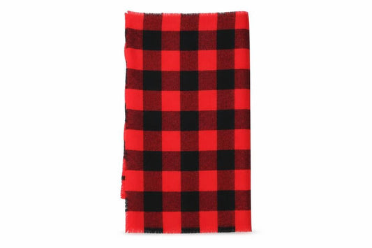 Front view of Primark women’s multicoloured check shawl/wrap