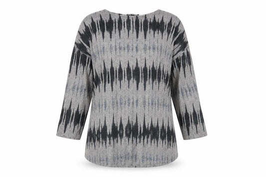 Front view of Principles women’s grey jumper, size UK 12