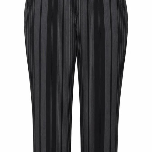 Chrmart Womens Grey Striped  Trousers  Size 20 L27 in