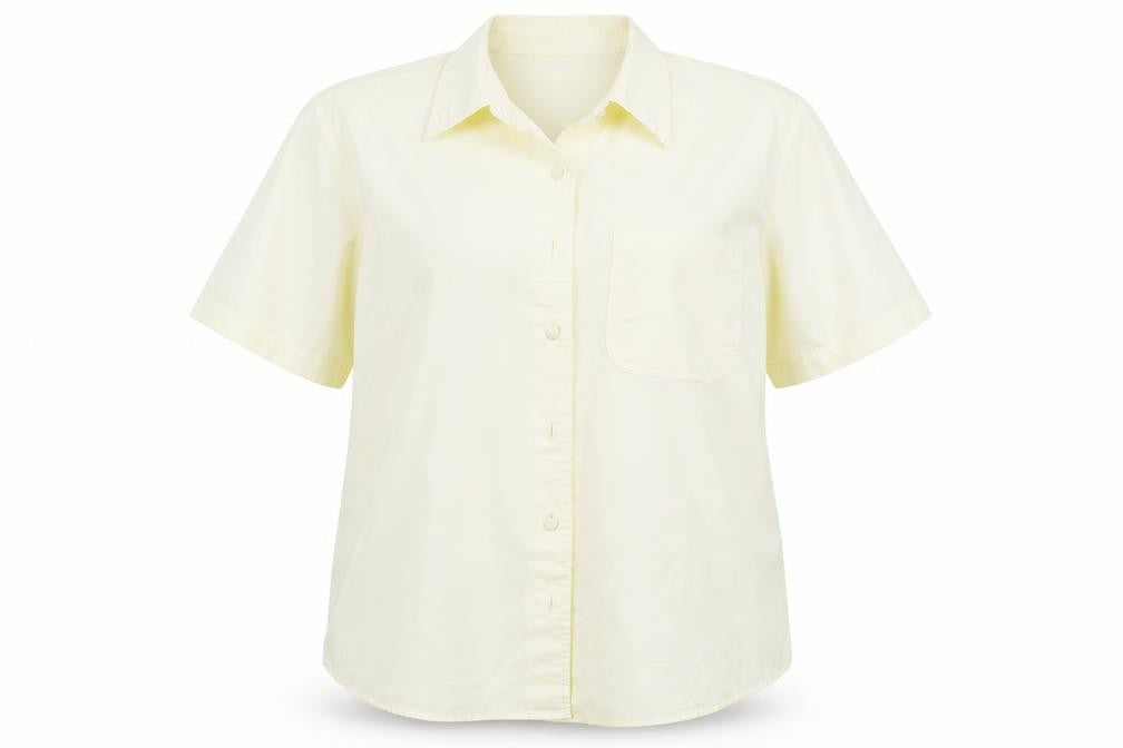 Damart Womens Yellow   Basic Button-Up Size 14