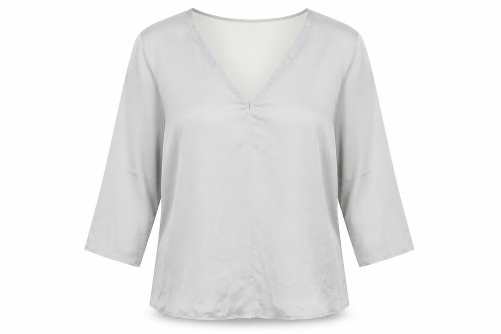 Mango Womens Silver   Basic Blouse Size L