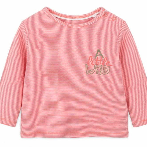 Lupilu Baby Orange Striped  Basic T-Shirt Size 18-24 Months  - Coral