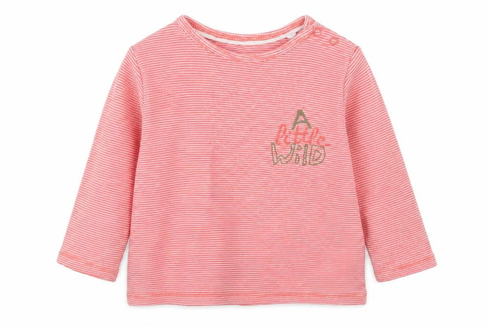 Lupilu Baby Orange Striped  Basic T-Shirt Size 18-24 Months  - Coral