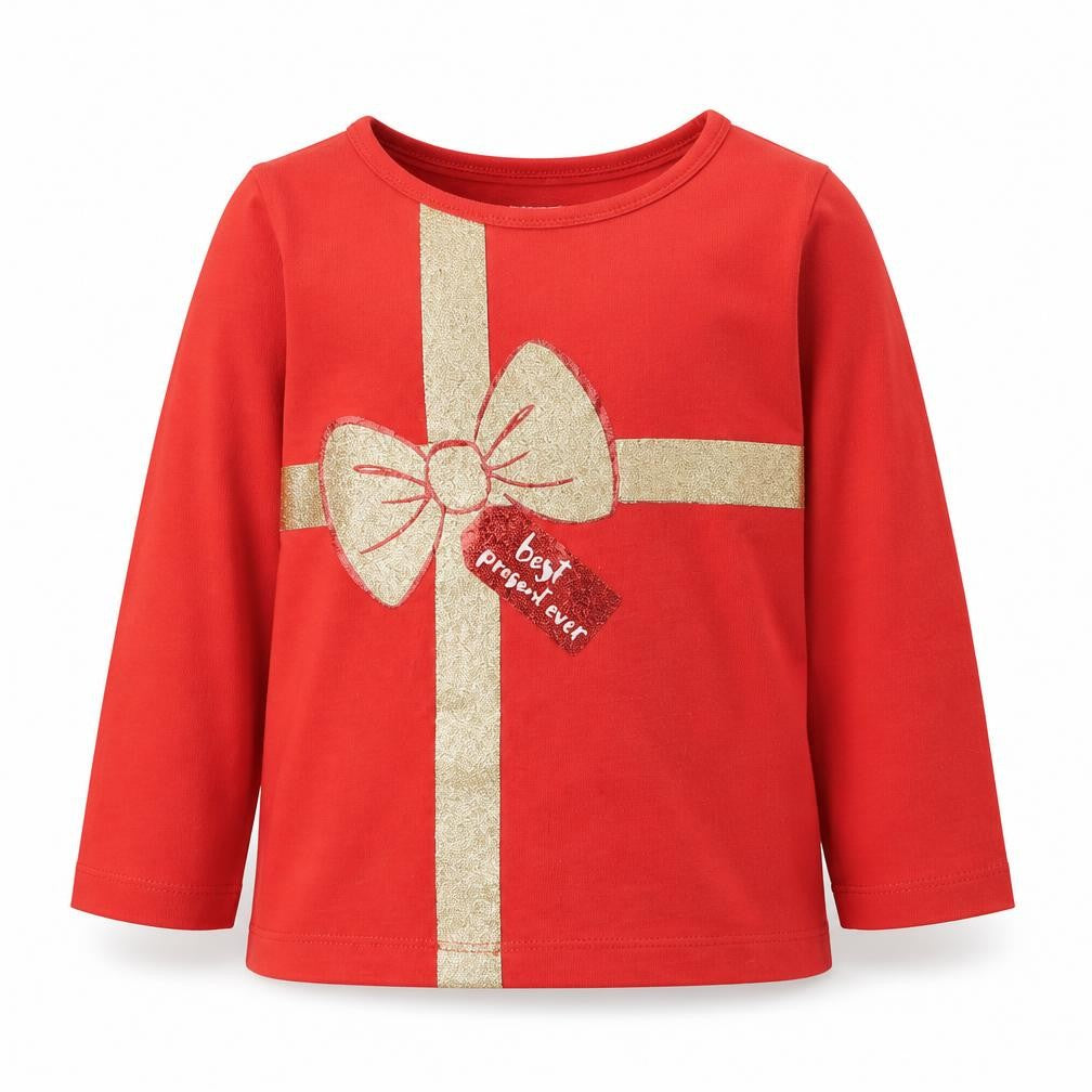 Front view of George Baby Red Basic T-Shirt, size 18-24, Months - Christmas present