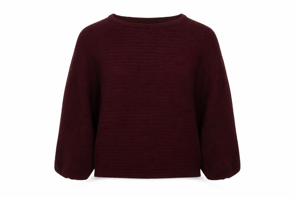 Front view of F&F women’s brown knit jumper, size UK 8