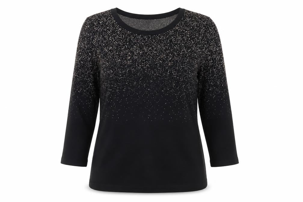 Front view of David Emanuel women’s black jumper, size S