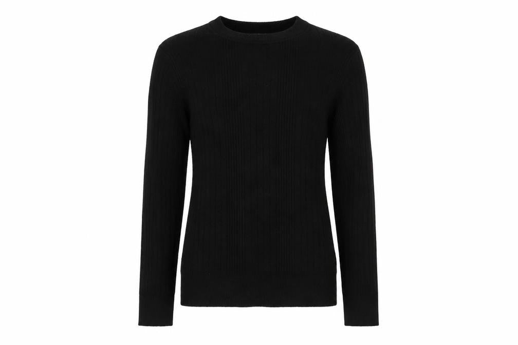 Front view of New Look women’s black jumper, size UK 12