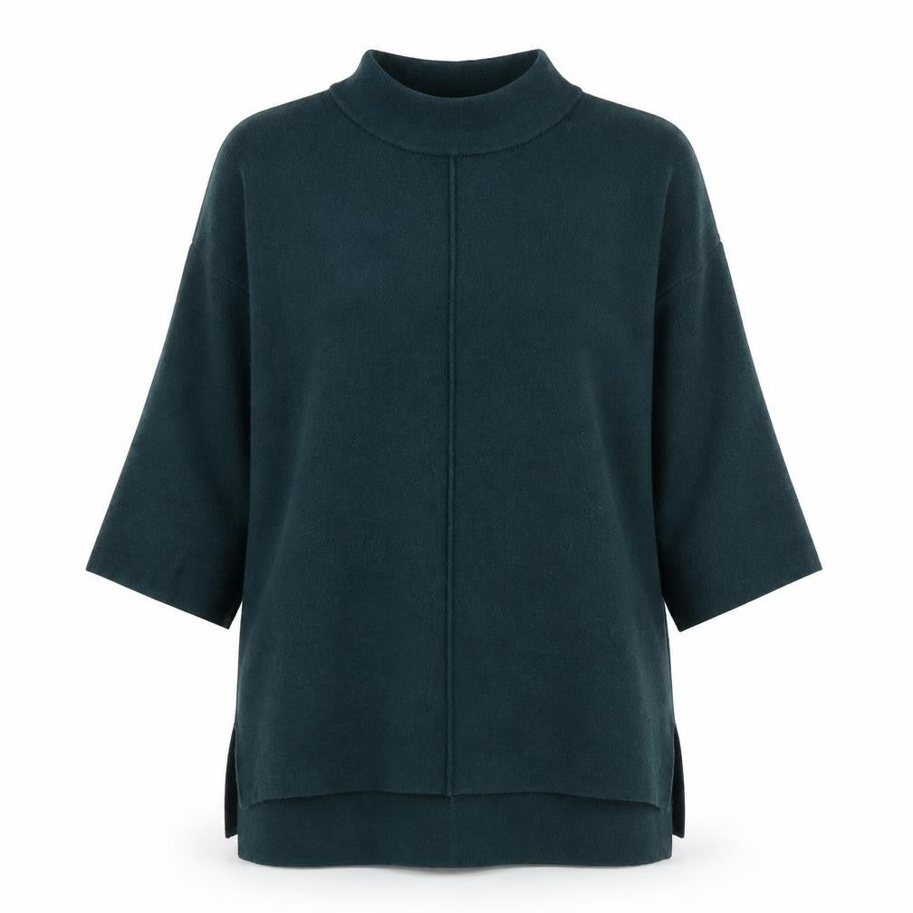Front view of Rachel Zoe women’s green knit jumper, size S