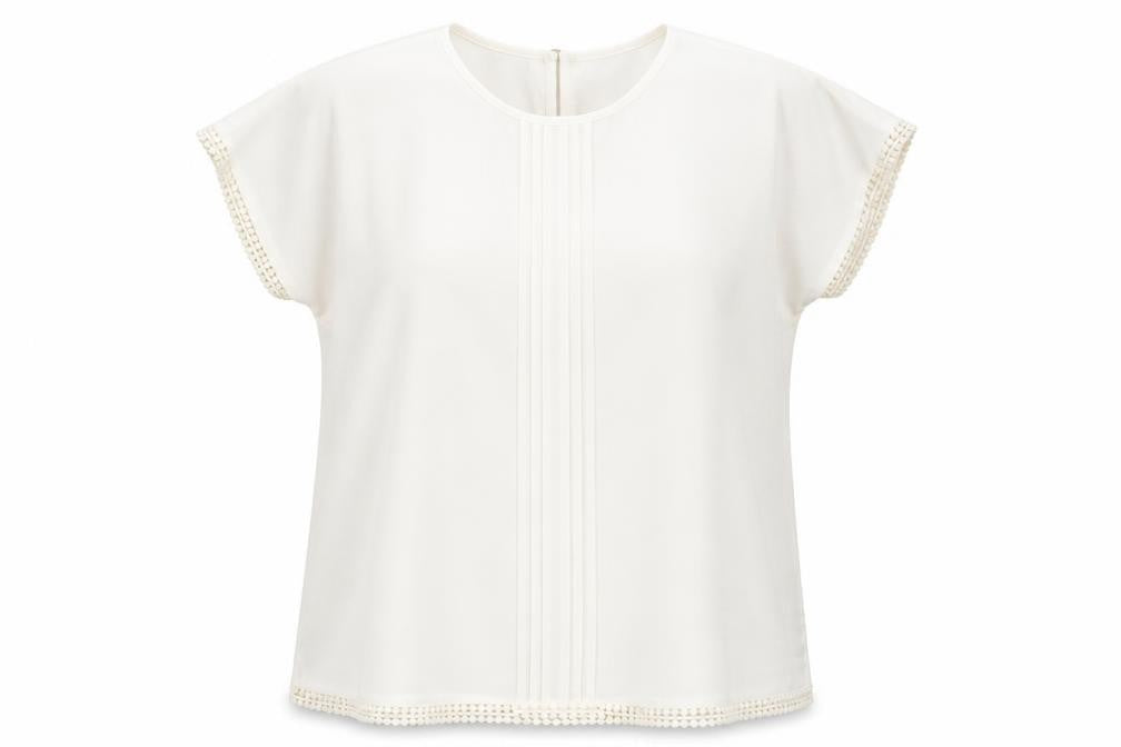foglie rossie Womens White   Basic Blouse Size 3XL