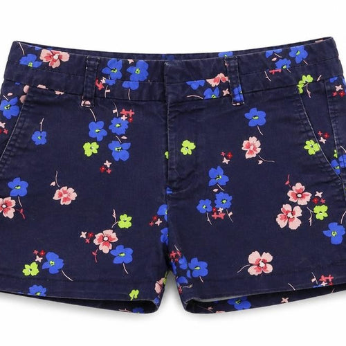 Gap Womens Blue Floral  Sailor Shorts Size 28 in
