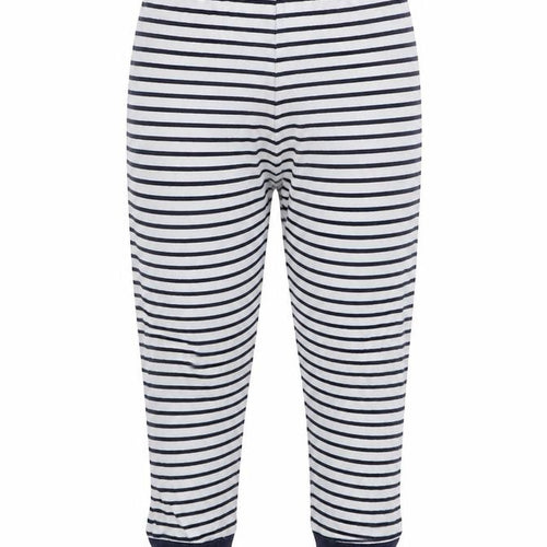 George Girls Blue Striped  Capri Trousers Size 3-4 Years