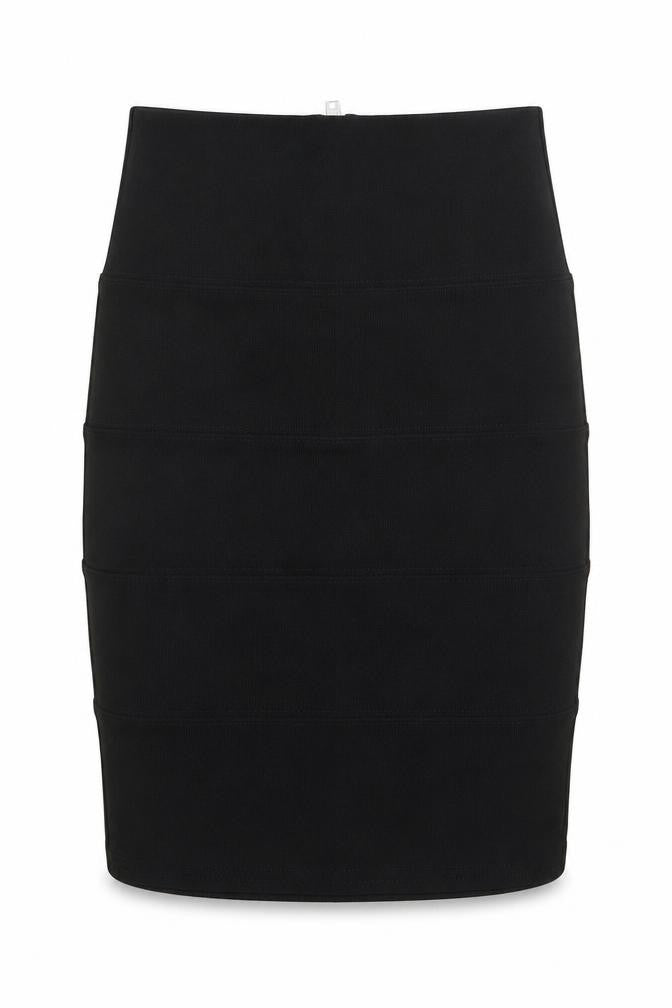 PREWORN  Womens Black   A-Line Skirt Size 6  - stretch fabric