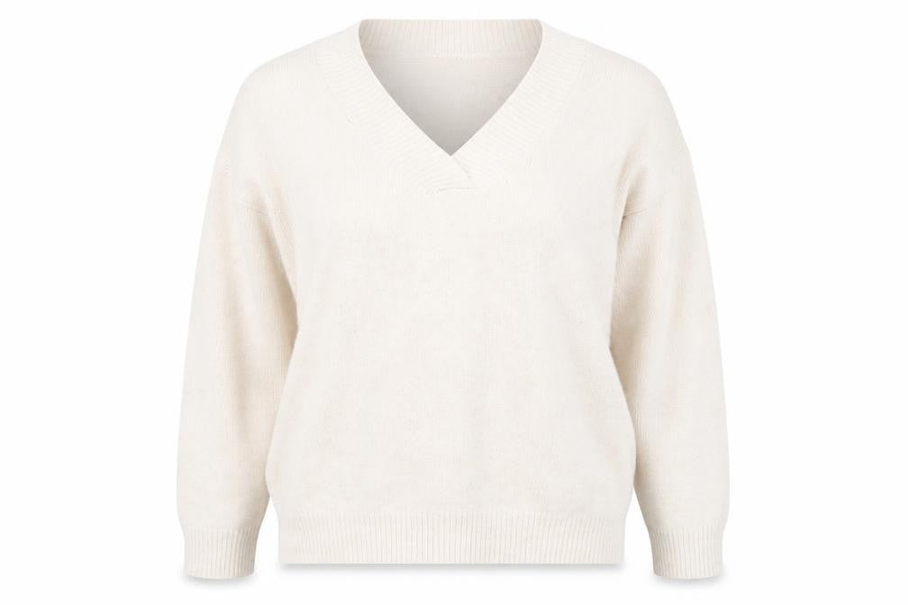 Front view of Urban bliss women’s beige jumper, size UK 12