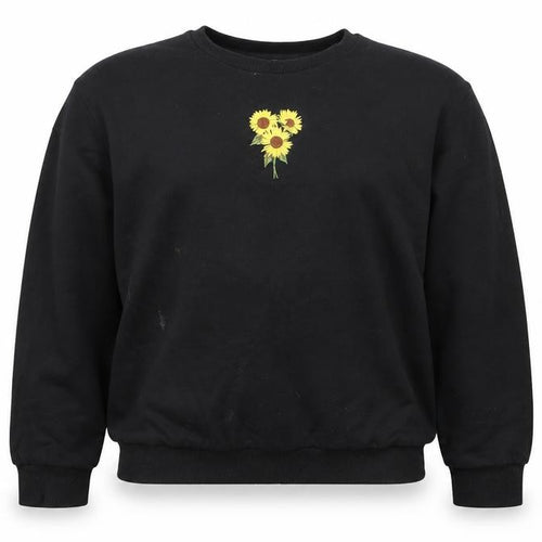 Shien Girls Black   Pullover Sweatshirt Size 11-12 Years  - Flowers