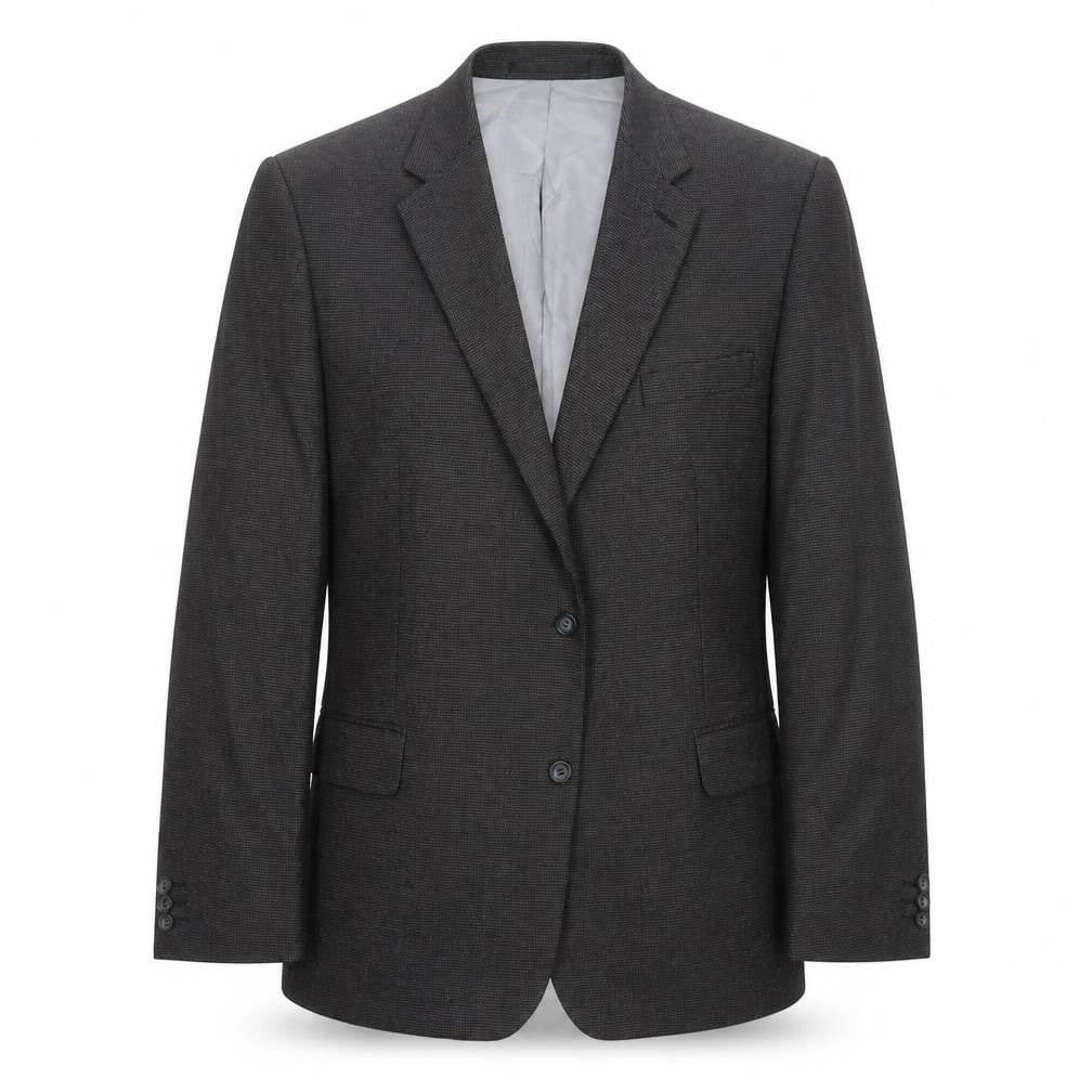 Front view of Charlton Gray men’s grey jacket suit jacket, size 46