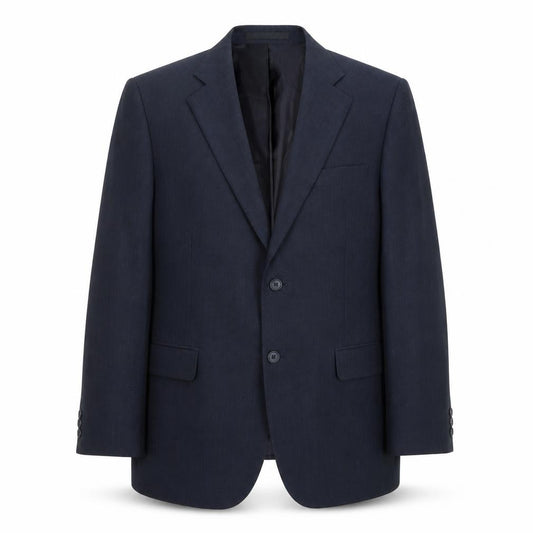 Front view of Marks & Spencer men’s blue jacket suit jacket, size 42