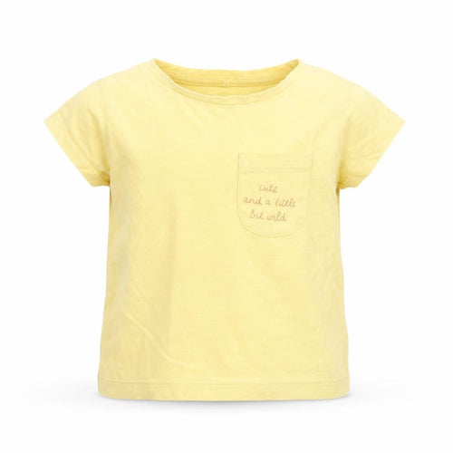 George Baby Yellow   Basic T-Shirt Size 12-18 Months  - cute and a little bit wild