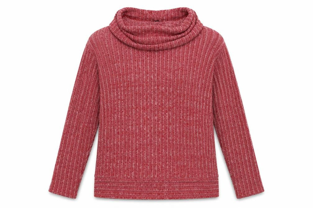 Front view of Klass women’s pink pullover sweatshirt, size XL