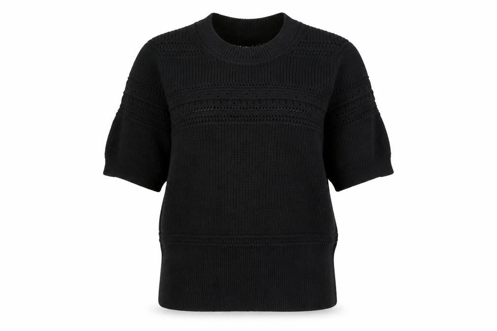 Front view of Marks & Spencer women’s black pullover sweatshirt, size UK 20
