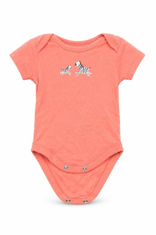 Front view of George Baby Pink Babygrow One-Piece, size 0-3, Months