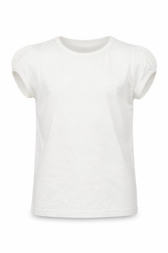 Front view of Next girls’ white basic t-shirt, size 9, years