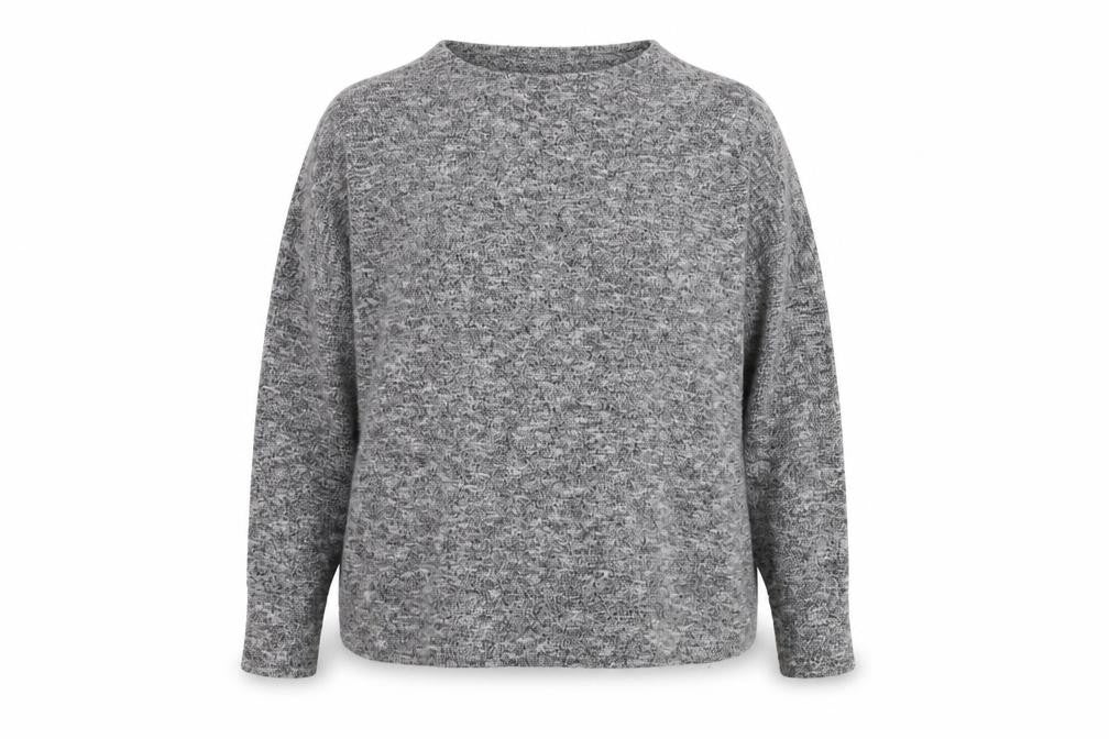Front view of Dorothy Perkins women’s grey jumper, size UK 14