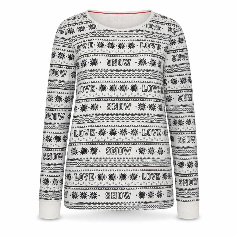 Front view of Marks & Spencer girls’ white geometric basic t-shirt, size 11, years