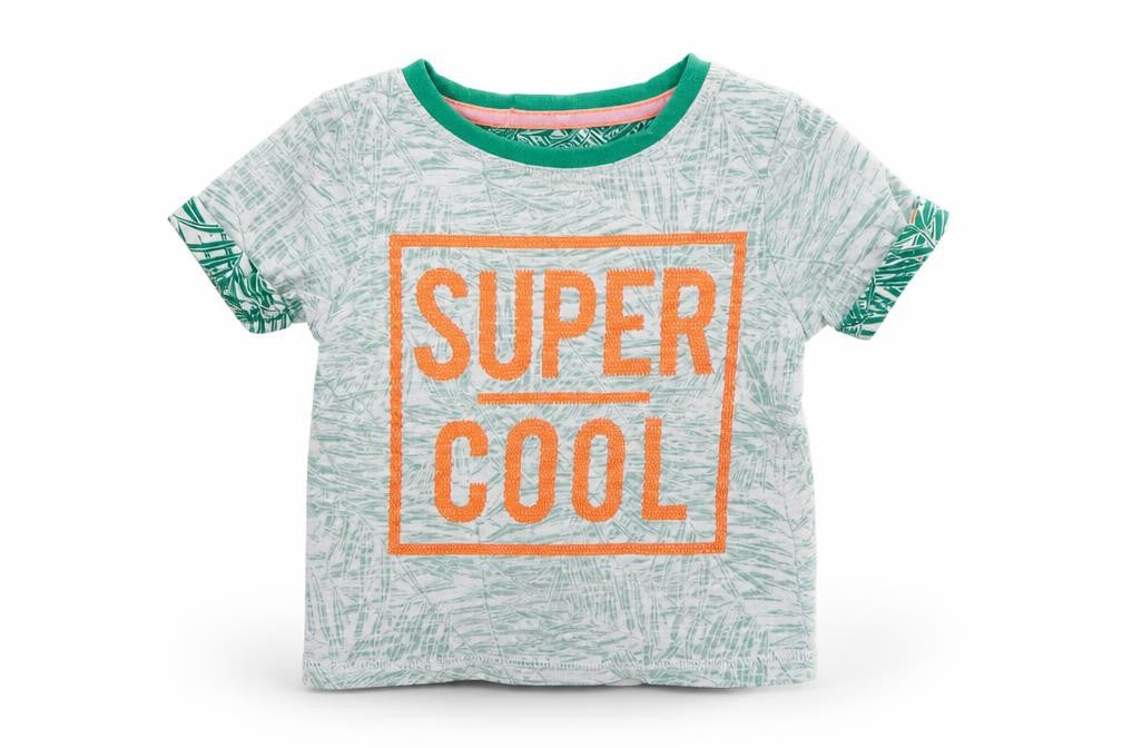 George Baby Green Floral  Basic T-Shirt Size 18-24 Months  - Super Cool