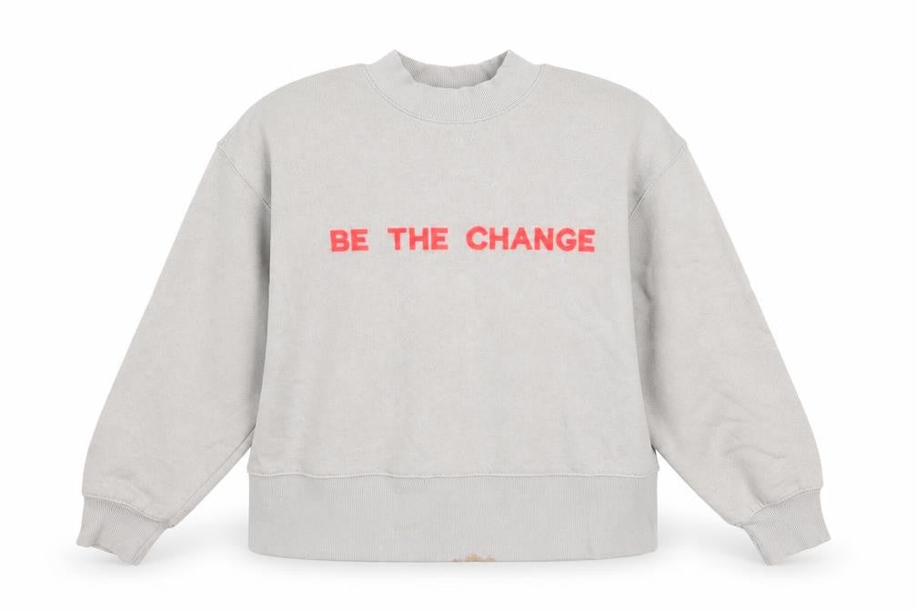 Front view of Primark girls’ grey jumper, size 10-11, years