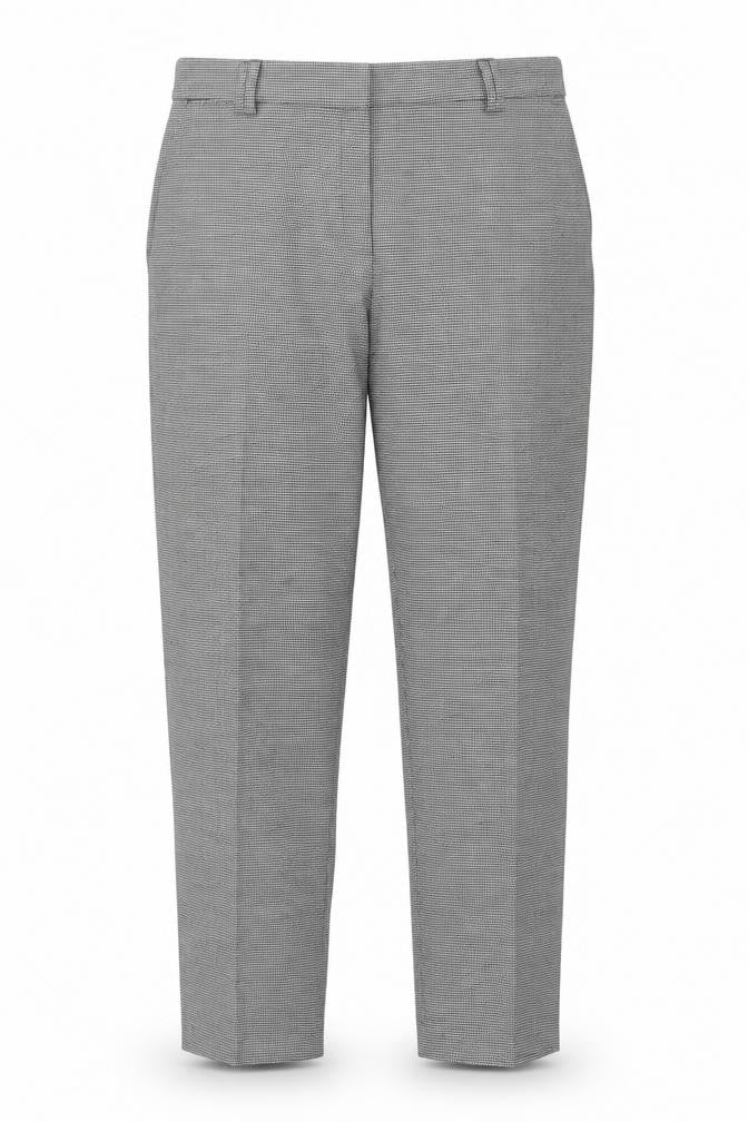 Marks and Spencer Womens Grey Check  Trousers  Size 12 L27 in
