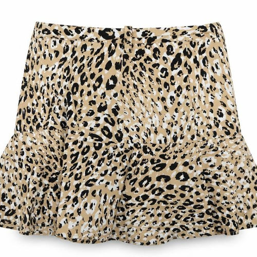 Stradivarius Womens Brown Animal Print  A-Line Skirt Size S