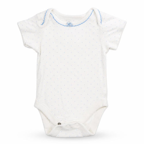 Marks and Spencer Baby White Polka Dot  Leotard One-Piece Size 0-3 Months