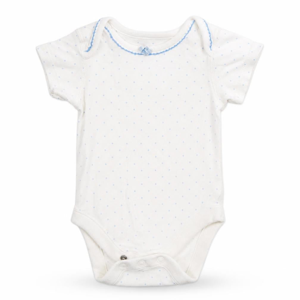 Marks and Spencer Baby White Polka Dot  Leotard One-Piece Size 0-3 Months