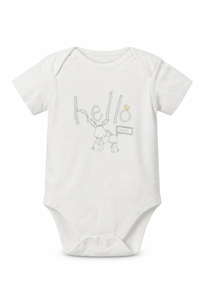 George Baby White   Leotard One-Piece Size 3-6 Months  - Hello, Bunny