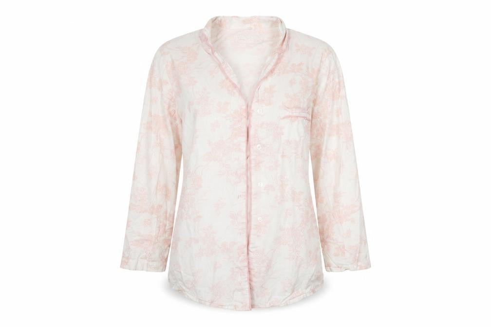 M&Co Womens Pink Floral  Top Nightshirt Size 12
