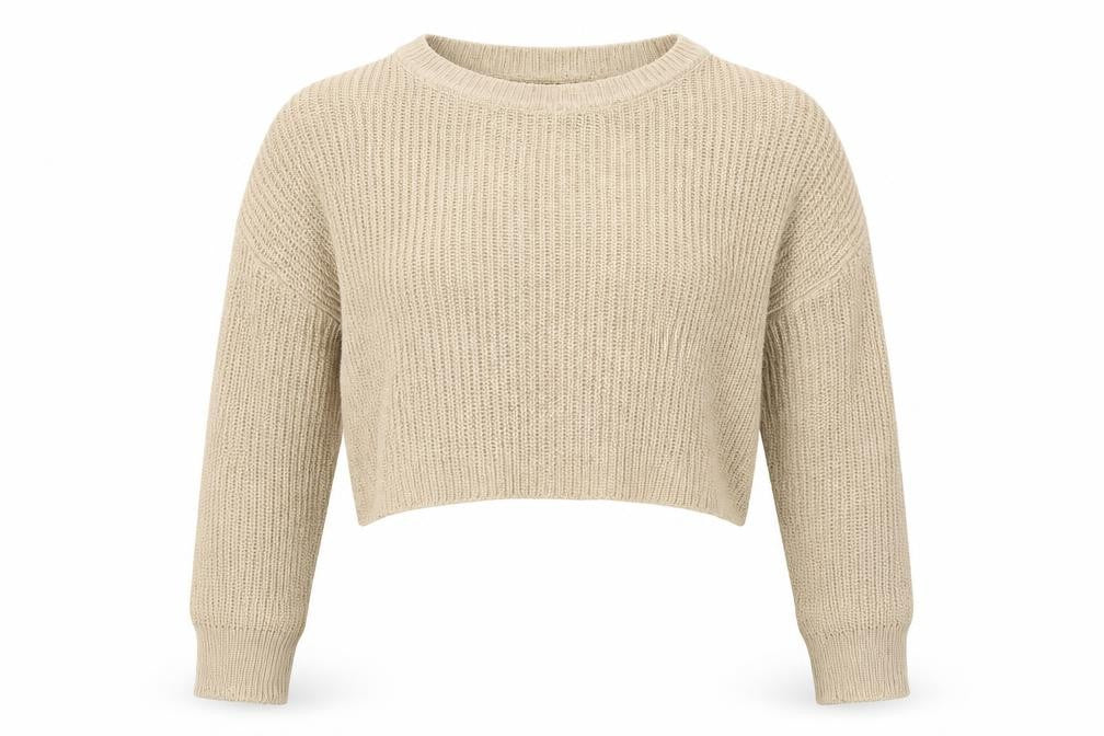 Front view of PRETTYLITTLETHING women’s brown jumper, size M