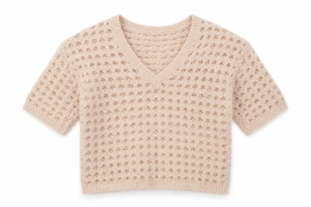 Front view of Next women’s pink knit jumper, size S