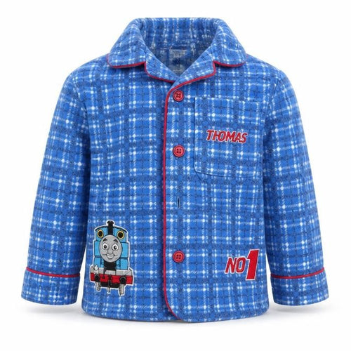 thomas the tank Boys Black Check  Babydoll Pyjama Top Size 18-24 Months
