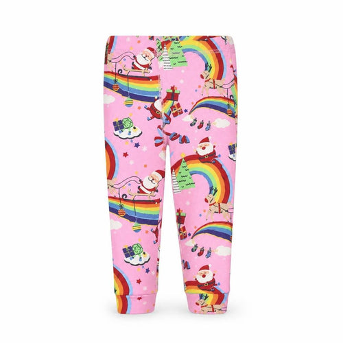 NEXT Girls Pink Spotted  Cami Pyjama Pants Size 12-18 Months  - Rainbows
