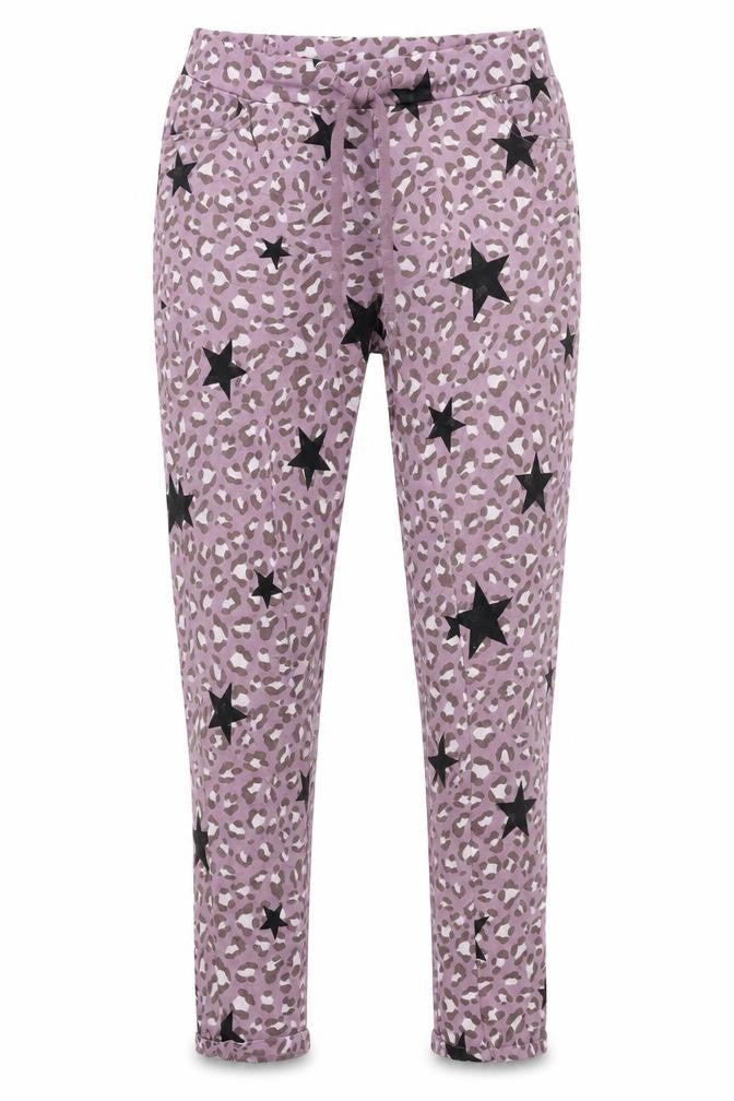Blanco Womens Grey Animal Print  Trousers  Size 34 in L27 in