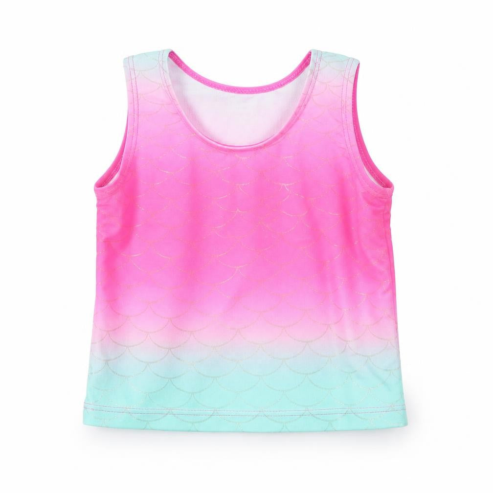 George Girls Multicoloured Geometric  Basic T-Shirt Size 12-18 Months  - SWIMMIMG TOP