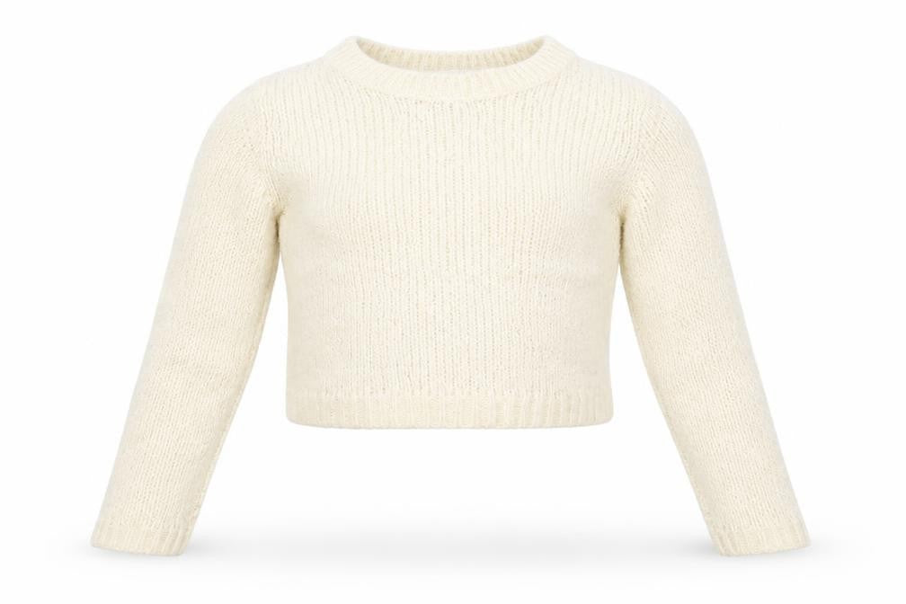 Front view of Gap girls’ ivory jumper, size 12, years