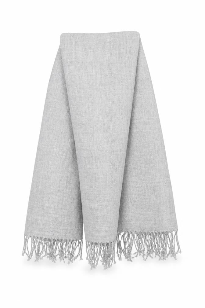 Front view of Preworn women’s grey shawl/wrap