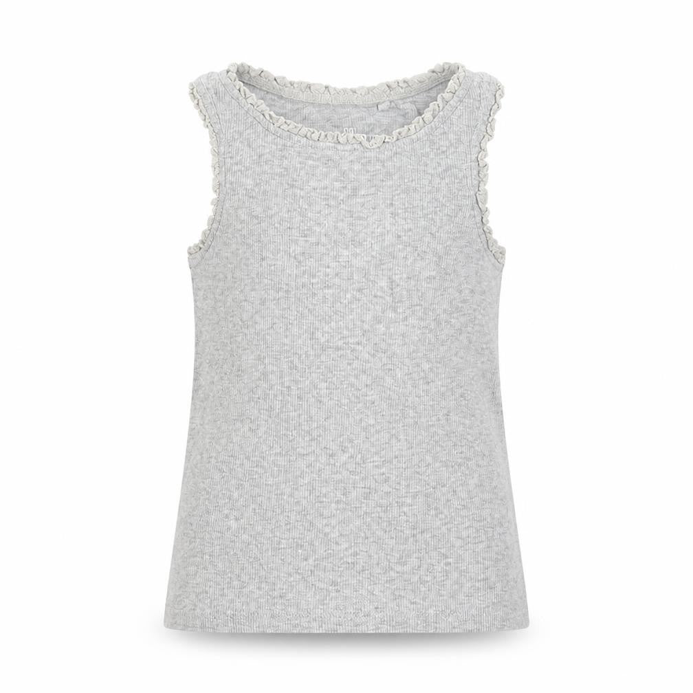 Front view of Next girls’ grey basic t-shirt, size 4, years