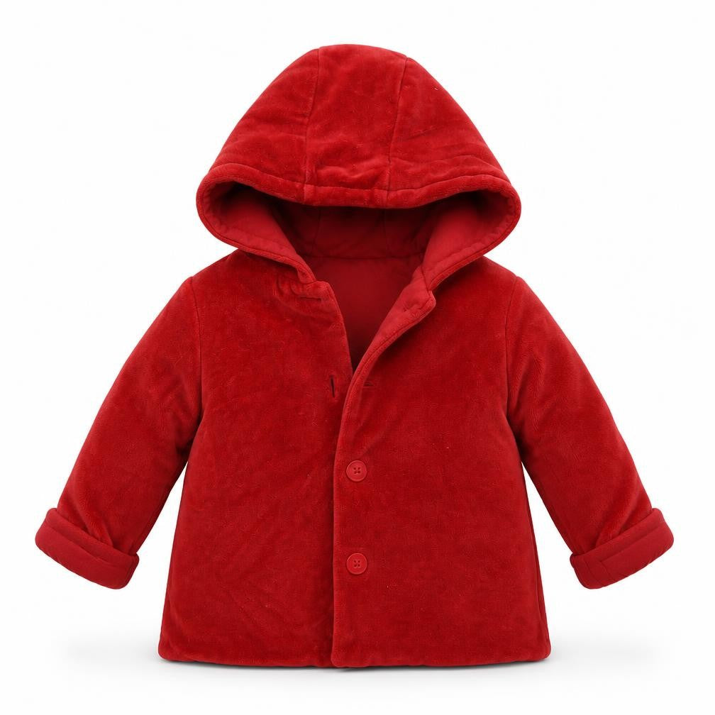 mamas & papas Baby Red   Overcoat Coat Size 6-9 Months