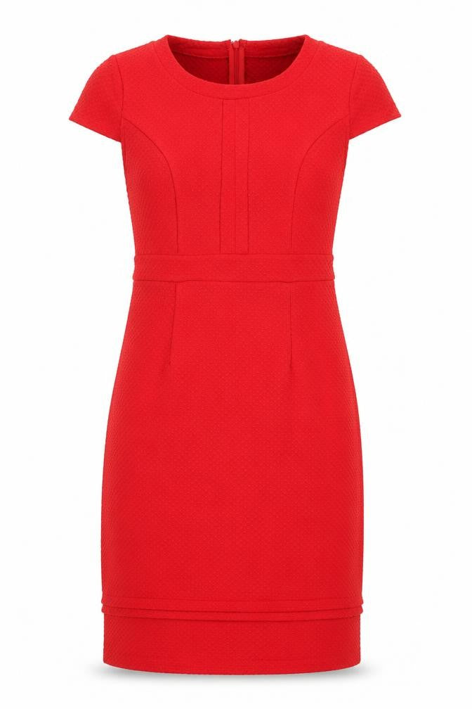 Front view of Fever London women’s red a-line, size UK 8
