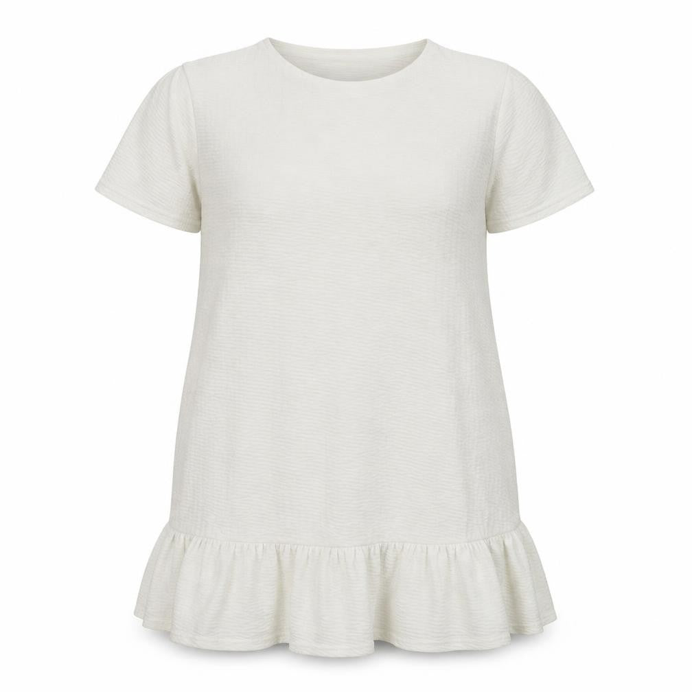 Front view of Atmosphere women’s white a-line, size UK 16