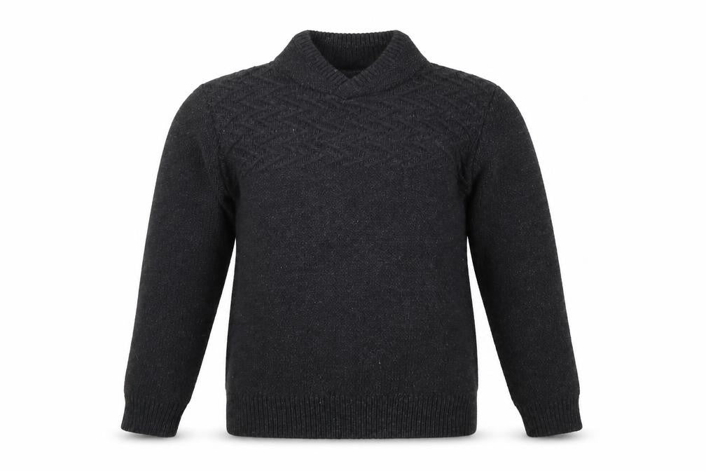Front view of Matalan boys’ grey jumper, size 9, years