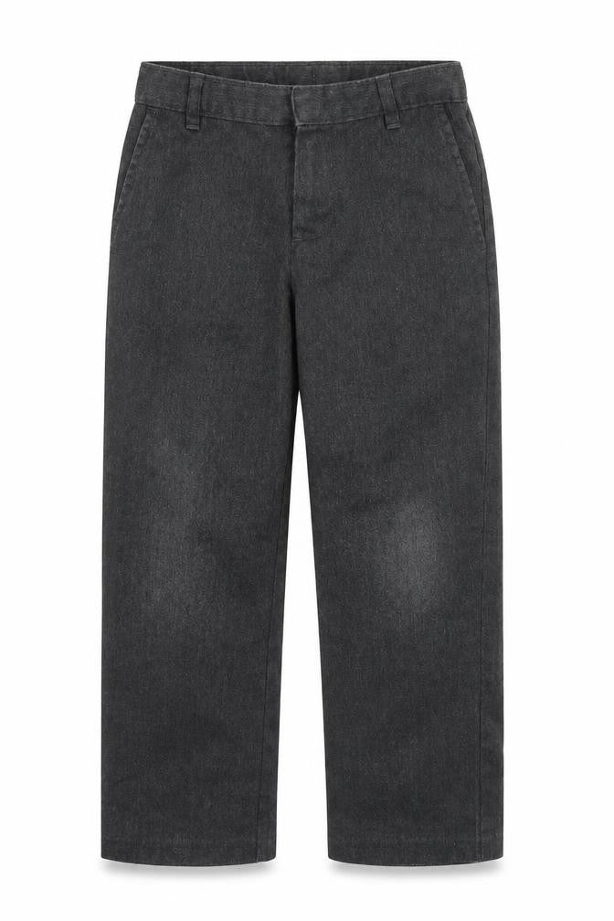 Front view of George boys’ grey chino trousers, size 5-6, years