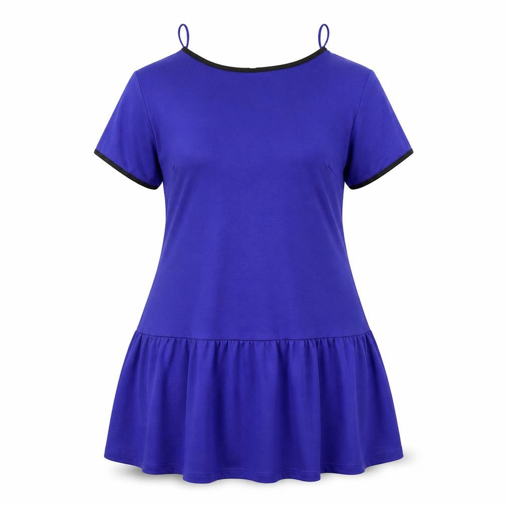 Front view of South women’s blue a-line, size UK 14